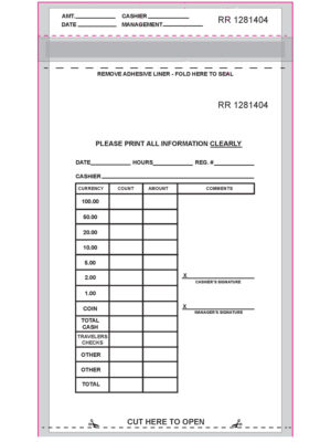 DropPak Clear Plastic Deposit Bag