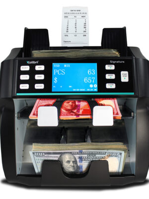 Kolibri Signature - two-pocket, bank grade mixed bill counter, sorter and reader